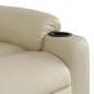vidaXL Sillón de masaje reclinable eléctrico cuero sintético crema vidaXL Sillón de masaje reclinable eléctrico cuero sintético crema