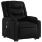 vidaXL Sillón reclinable de masaje de pie cuero artificial negro vidaXL Sillón reclinable de masaje de pie cuero artificial negro