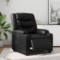vidaXL Sillón reclinable eléctrico de cuero sintético negro vidaXL Sillón reclinable eléctrico de cuero sintético negro