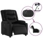 vidaXL Sillón reclinable eléctrico de cuero sintético negro vidaXL Sillón reclinable eléctrico de cuero sintético negro