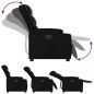 vidaXL Sillón reclinable eléctrico de cuero sintético negro vidaXL Sillón reclinable eléctrico de cuero sintético negro