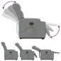 vidaXL Sillón de masaje reclinable de pie de tela gris claro vidaXL Sillón de masaje reclinable de pie de tela gris claro