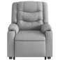 vidaXL Sillón de masaje reclinable de pie de tela gris claro vidaXL Sillón de masaje reclinable de pie de tela gris claro