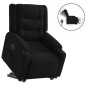 vidaXL Sillón eléctrico reclinable elevable de tela negro