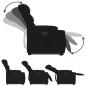 vidaXL Sillón eléctrico reclinable elevable de tela negro