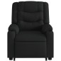 vidaXL Sillón eléctrico reclinable elevable de tela negro