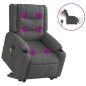 vidaXL Sillón de masaje eléctrico reclinable elevable tela gris oscuro vidaXL Sillón de masaje eléctrico reclinable elevable tela gris oscuro