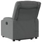 vidaXL Sillón de masaje eléctrico reclinable elevable tela gris oscuro vidaXL Sillón de masaje eléctrico reclinable elevable tela gris oscuro