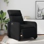 vidaXL Sillón reclinable eléctrico de cuero sintético negro