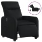 vidaXL Sillón reclinable eléctrico de cuero sintético negro