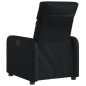 vidaXL Sillón reclinable eléctrico de cuero sintético negro