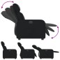 vidaXL Sillón reclinable eléctrico de cuero sintético negro
