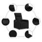 vidaXL Sillón reclinable eléctrico de cuero sintético negro