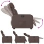 vidaXL Sillón reclinable eléctrico de cuero sintético marrón vidaXL Sillón reclinable eléctrico de cuero sintético marrón