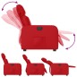 vidaXL Sillón reclinable eléctrico de cuero sintético rojo vidaXL Sillón reclinable eléctrico de cuero sintético rojo