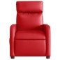 vidaXL Sillón reclinable eléctrico de cuero sintético rojo vidaXL Sillón reclinable eléctrico de cuero sintético rojo