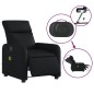 vidaXL Sillón de masaje reclinable eléctrico cuero sintético negro vidaXL Sillón de masaje reclinable eléctrico cuero sintético negro