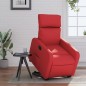 vidaXL Sillón reclinable elevable cuero artificial rojo vidaXL Sillón reclinable elevable cuero artificial rojo