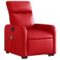 vidaXL Sillón reclinable de masaje de pie cuero artificial rojo vidaXL Sillón reclinable de masaje de pie cuero artificial rojo