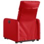 vidaXL Sillón reclinable de masaje de pie cuero artificial rojo vidaXL Sillón reclinable de masaje de pie cuero artificial rojo