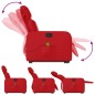 vidaXL Sillón reclinable de masaje de pie cuero artificial rojo vidaXL Sillón reclinable de masaje de pie cuero artificial rojo