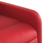 vidaXL Sillón reclinable de masaje de pie cuero artificial rojo vidaXL Sillón reclinable de masaje de pie cuero artificial rojo