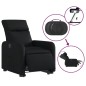 vidaXL Sillón reclinable y elevable eléctrico cuero sintético negro vidaXL Sillón reclinable y elevable eléctrico cuero sintético negro
