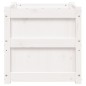 vidaXL Jardineras 2 uds madera maciza de pino blanco 50x50x50 cm vidaXL Jardineras 2 uds madera maciza de pino blanco 50x50x50 cm