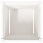 vidaXL Jardineras 2 uds madera maciza de pino blanco 50x50x50 cm vidaXL Jardineras 2 uds madera maciza de pino blanco 50x50x50 cm