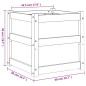 vidaXL Jardineras 2 uds madera maciza de pino blanco 50x50x50 cm vidaXL Jardineras 2 uds madera maciza de pino blanco 50x50x50 cm