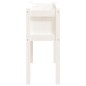 vidaXL Jardinera con patas madera maciza de pino blanco 110x31x70 cm vidaXL Jardinera con patas madera maciza de pino blanco 110x31x70 cm