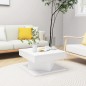 vidaXL Mesa de centro madera contrachapada blanco 57x57x30 cm vidaXL Mesa de centro madera contrachapada blanco 57x57x30 cm