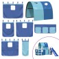 vidaXL Cama alta para niños con túnel madera pino azul 90x200 cm vidaXL Cama alta para niños con túnel madera pino azul 90x200 cm