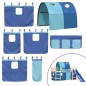 vidaXL Cama alta para niños con túnel madera pino azul 80x200 cm vidaXL Cama alta para niños con túnel madera pino azul 80x200 cm