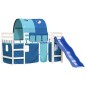 vidaXL Cama alta para niños con túnel madera pino azul 80x200 cm vidaXL Cama alta para niños con túnel madera pino azul 80x200 cm