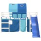 vidaXL Cama alta para niños con túnel madera pino azul 80x200 cm vidaXL Cama alta para niños con túnel madera pino azul 80x200 cm
