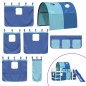 vidaXL Cama alta para niños con túnel madera pino azul 80x200 cm vidaXL Cama alta para niños con túnel madera pino azul 80x200 cm