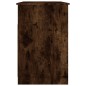 vidaXL Escritorio con cajones contrachapada roble ahumado 102x50x76 cm vidaXL Escritorio con cajones contrachapada roble ahumado 102x50x76 cm