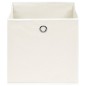 vidaXL Cajas de almacenaje 10 uds tela blanco 32x32x32 cm vidaXL Cajas de almacenaje 10 uds tela blanco 32x32x32 cm