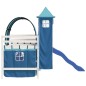 vidaXL Cama alta para niños con torre madera pino azul 80x200 cm vidaXL Cama alta para niños con torre madera pino azul 80x200 cm