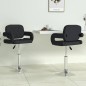 vidaXL Sillas de comedor giratorias 2 unidades cuero sintético negro vidaXL Sillas de comedor giratorias 2 unidades cuero sintético negro