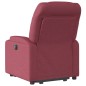 vidaXL Sillón eléctrico reclinable elevable de tela rojo tinto vidaXL Sillón eléctrico reclinable elevable de tela rojo tinto