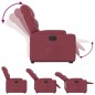 vidaXL Sillón eléctrico reclinable elevable de tela rojo tinto vidaXL Sillón eléctrico reclinable elevable de tela rojo tinto