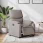 vidaXL Sillón reclinable eléctrico tela gris taupé vidaXL Sillón reclinable eléctrico tela gris taupé