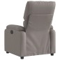 vidaXL Sillón reclinable eléctrico tela gris taupé vidaXL Sillón reclinable eléctrico tela gris taupé