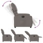 vidaXL Sillón reclinable eléctrico tela gris taupé vidaXL Sillón reclinable eléctrico tela gris taupé
