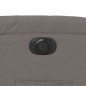vidaXL Sillón reclinable eléctrico tela gris taupé vidaXL Sillón reclinable eléctrico tela gris taupé