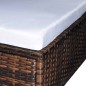 vidaXL 6 piezas Muebles de jardín y cojines ratán sintético marrón