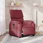 vidaXL Sillón de masaje reclinable eléctrico tela rojo tinto vidaXL Sillón de masaje reclinable eléctrico tela rojo tinto