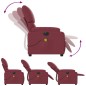 vidaXL Sillón de masaje reclinable eléctrico tela rojo tinto vidaXL Sillón de masaje reclinable eléctrico tela rojo tinto